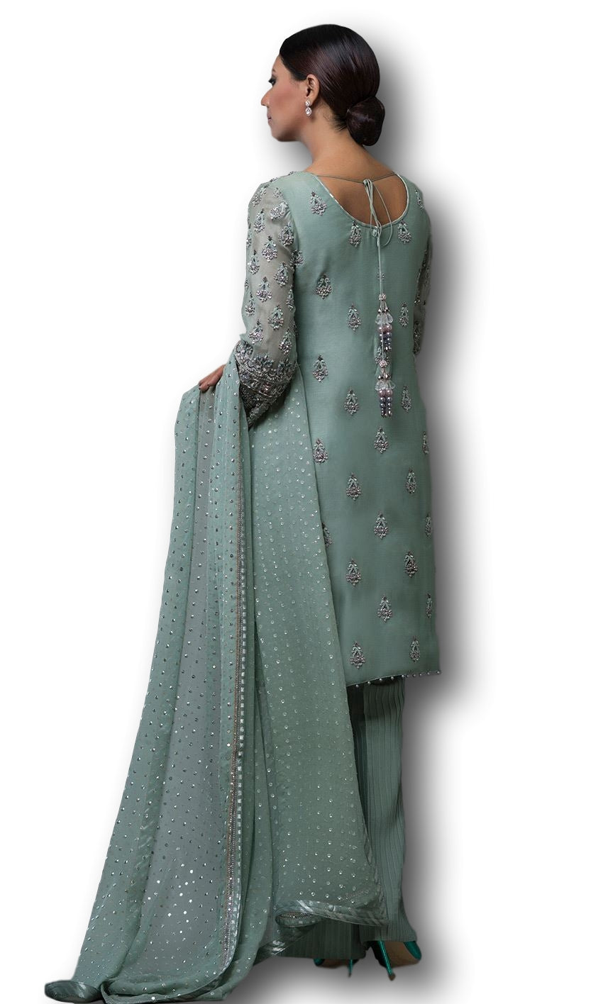 Mint Color Designer Suit
