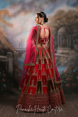 Multicolor Velvet Lehenga for Sangeet NIHAL