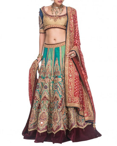 Multicolour Bridal Lehenga
