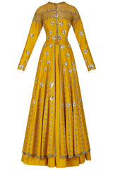 Mustard Yellow Jacket Lehenga