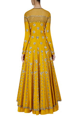 Mustard Yellow Jacket Lehenga