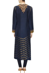 Navy Blue Churidaar by JJ Valaya