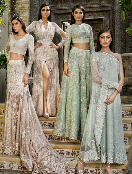 Mint Green Color Designer Lehenga Choli Panache Haute Couture 