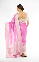 Opulent Purple Color Kora Silk Saree with Sona Rupa Zari from Panache Haute Couture