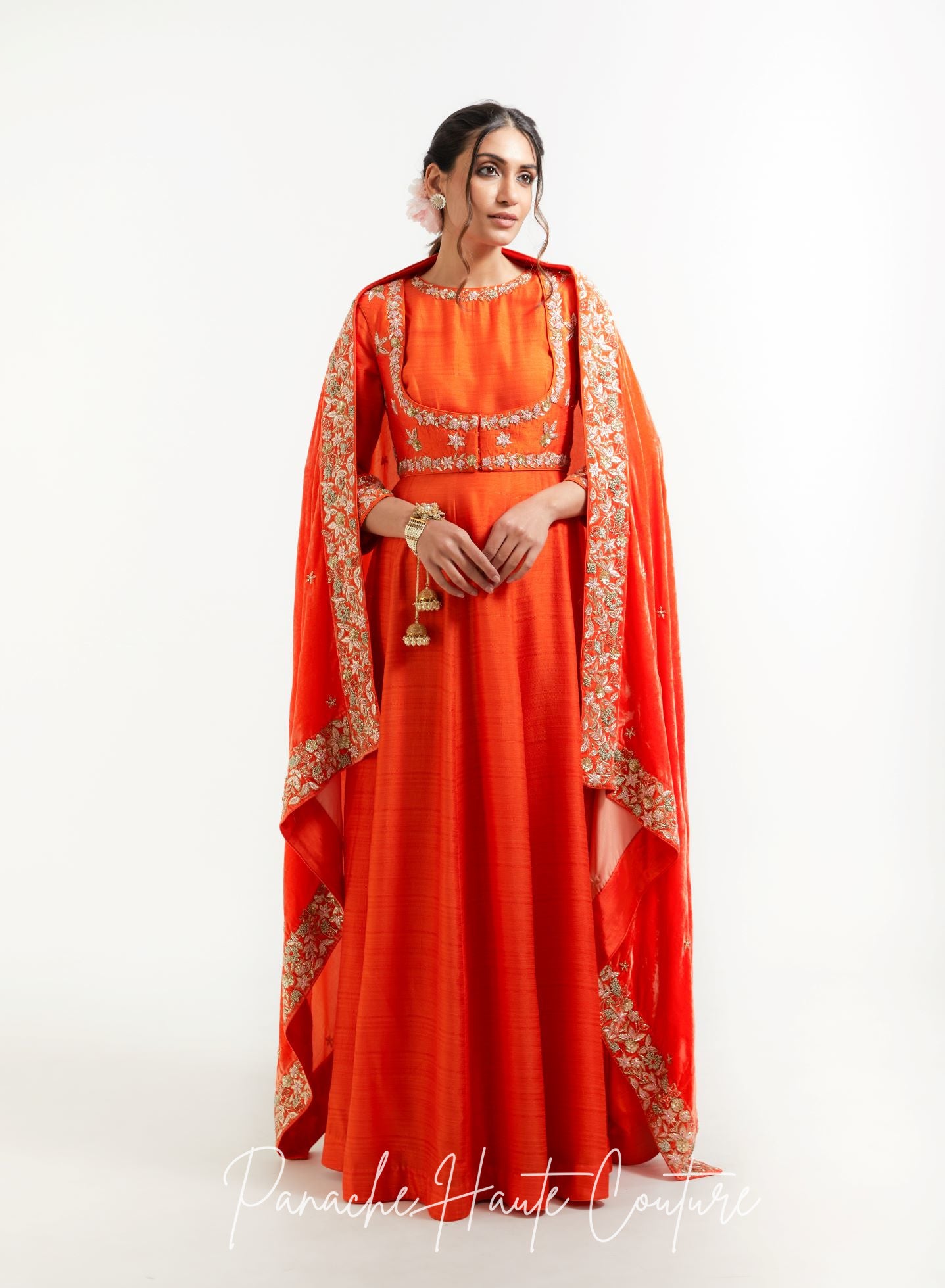 Indigo Color Silk Velvet Shawl