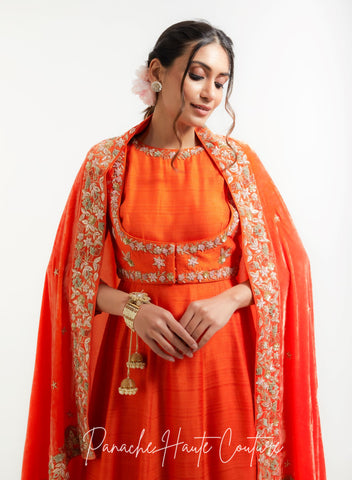 Indigo Color Silk Velvet Shawl