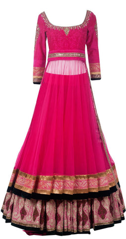 majenta color lehenga choli online