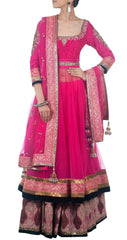 majenta color lehenga choli online