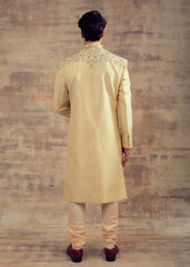 Pale Green Color Wedding Sherwani
