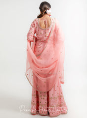 Peach Color Wedding Sharara Set Falak