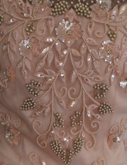 Peach Hues 3D Flower Gown by Panache Haute Couture