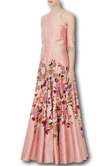 Peach Colour Anarkali Gown