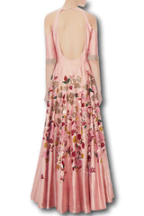 Peach Colour Anarkali Gown