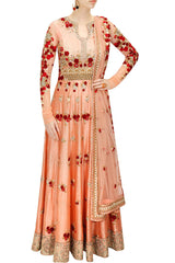 Floral Anarkali Floor Length