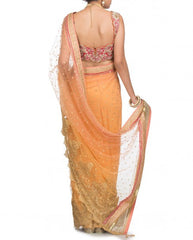Peach Saree Replica from Tarun Tahiliani Collection