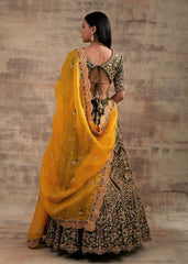 Pesto Green Wedding Lehenga from Jannat Collection