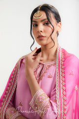 Pink Lavender Color Sharara Set Farisha