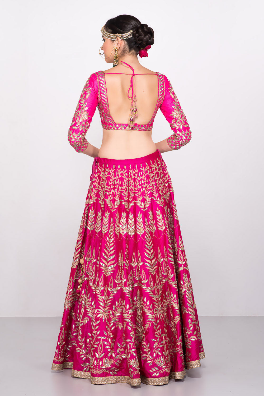 Pink Colour Gotta Patti Lehenga Choli