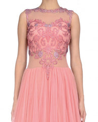 Pink Color Indo Western Gown