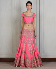 Pink color lehenga choli