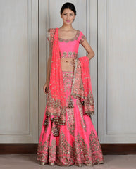 Pink color lehenga choli