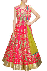 Pink color Wedding Lehenga Choli