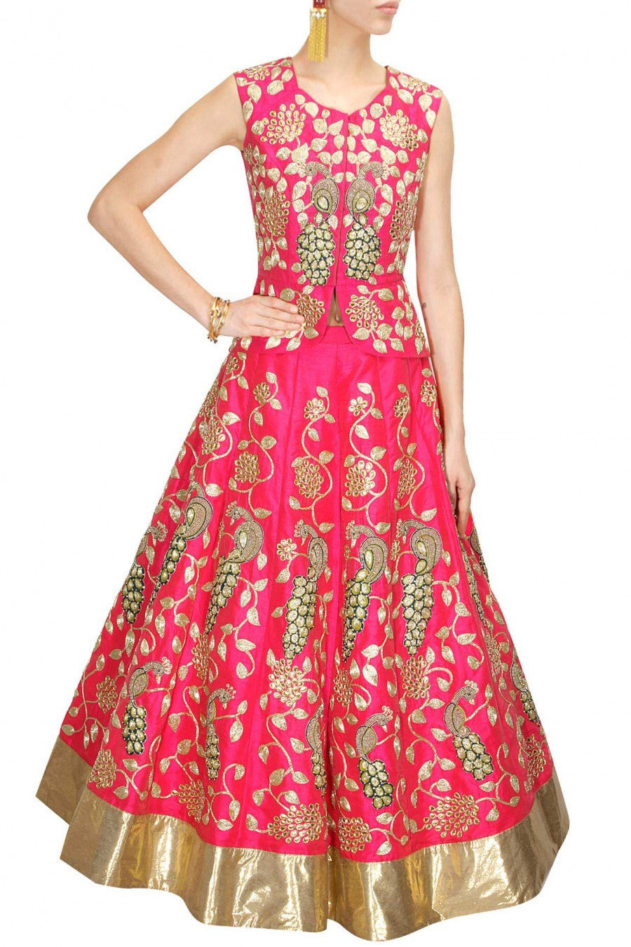 Pink color Wedding Lehenga Choli