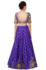 Purple Color Lehenga Choli with Pink Dupatta at Panache Haute Couture