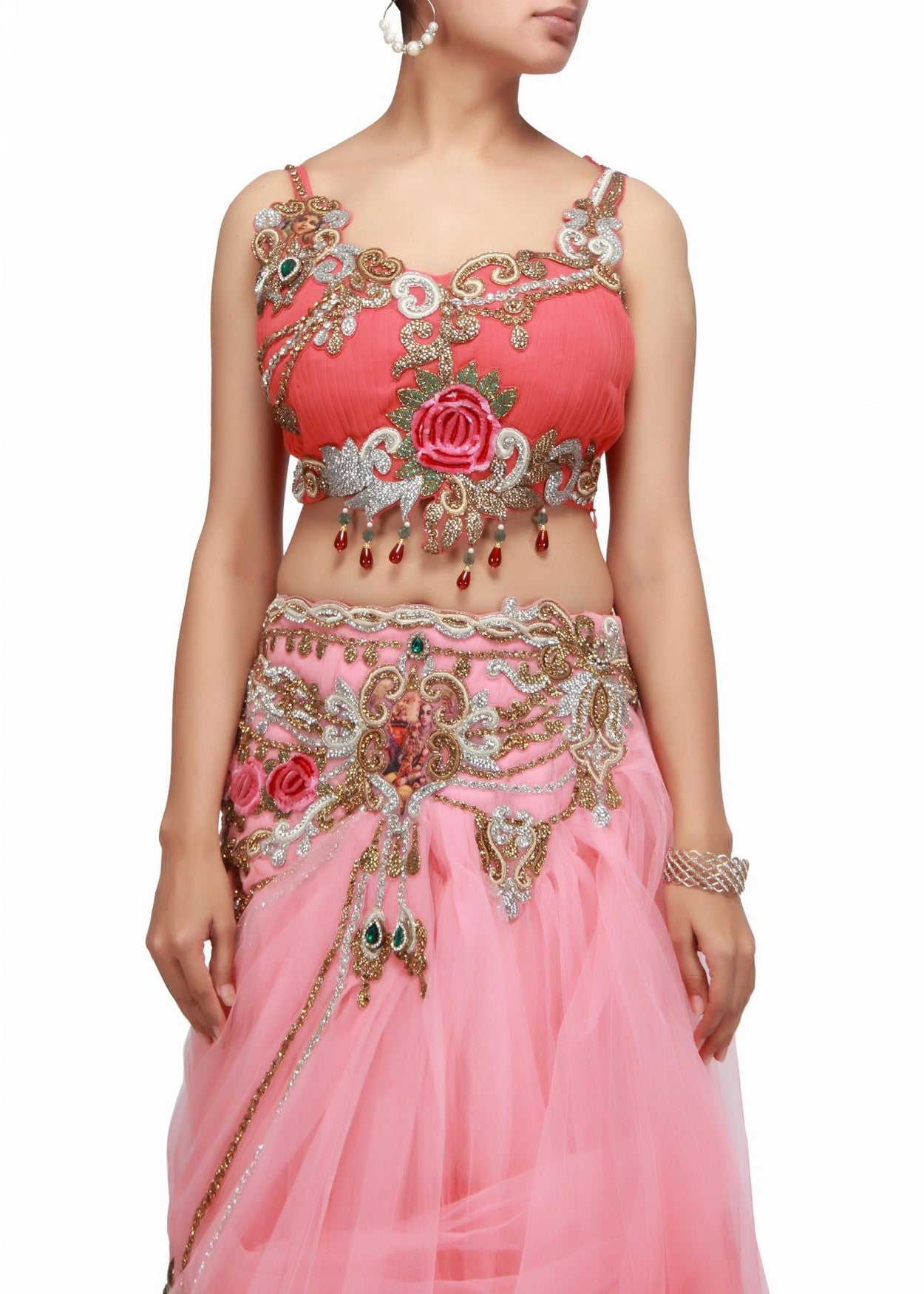 Double shaded pink lehenga choli