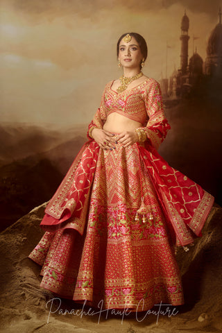 Red Color Wedding Lehenga RAHMAT