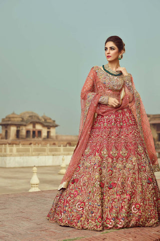 Red Color Wedding Lehenga