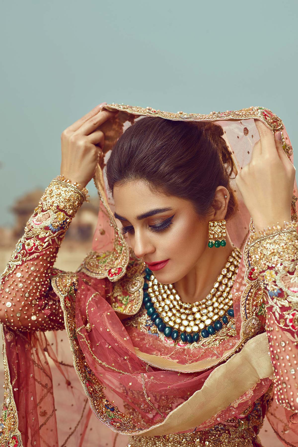 Red Color Wedding Lehenga