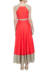 Red anarkali salwar kameez