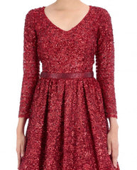 Red Color Indo Western Gown