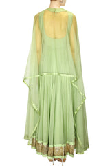 Ridhi Mehra Green Anarkali