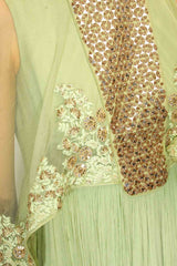 Ridhi Mehra Green Anarkali