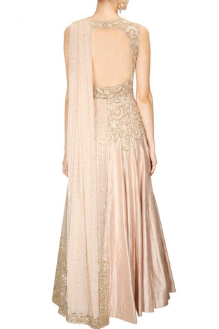 Ridhi Mehra embroidered anarkali with attached dupatta