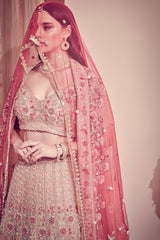 Rose Pink Bridal Lehenga