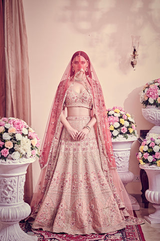 Rose Pink Bridal Lehenga