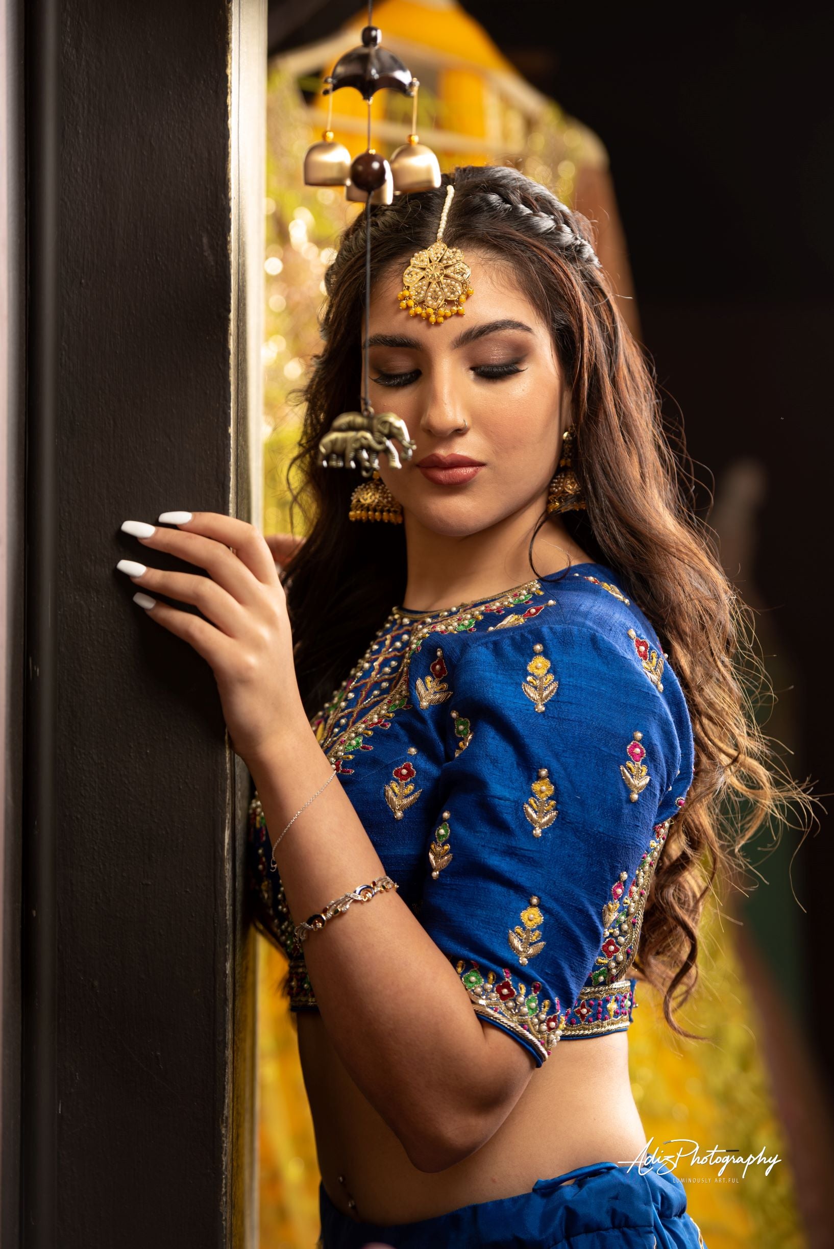 Royal Blue Lehenga Set from Gamila Collection