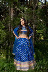 Royal Blue Lehenga Set from Gamila Collection