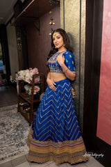 Royal Blue Lehenga Set from Gamila Collection