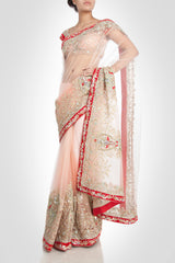 Blush Color Designer Saree