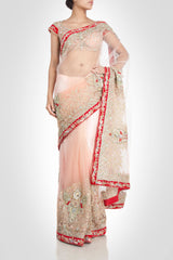 Blush Color Designer Saree