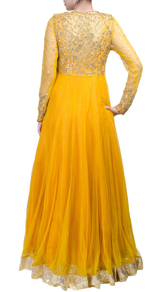 anarkali dress with long jacket Sheer Jacket Long anarkali – Panache Haute Couture