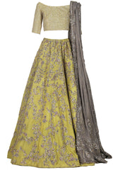 Yellow Color Wedding/Haldi Lehenga