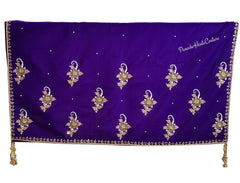 Violet Colour Velvet Shawl Dupatta