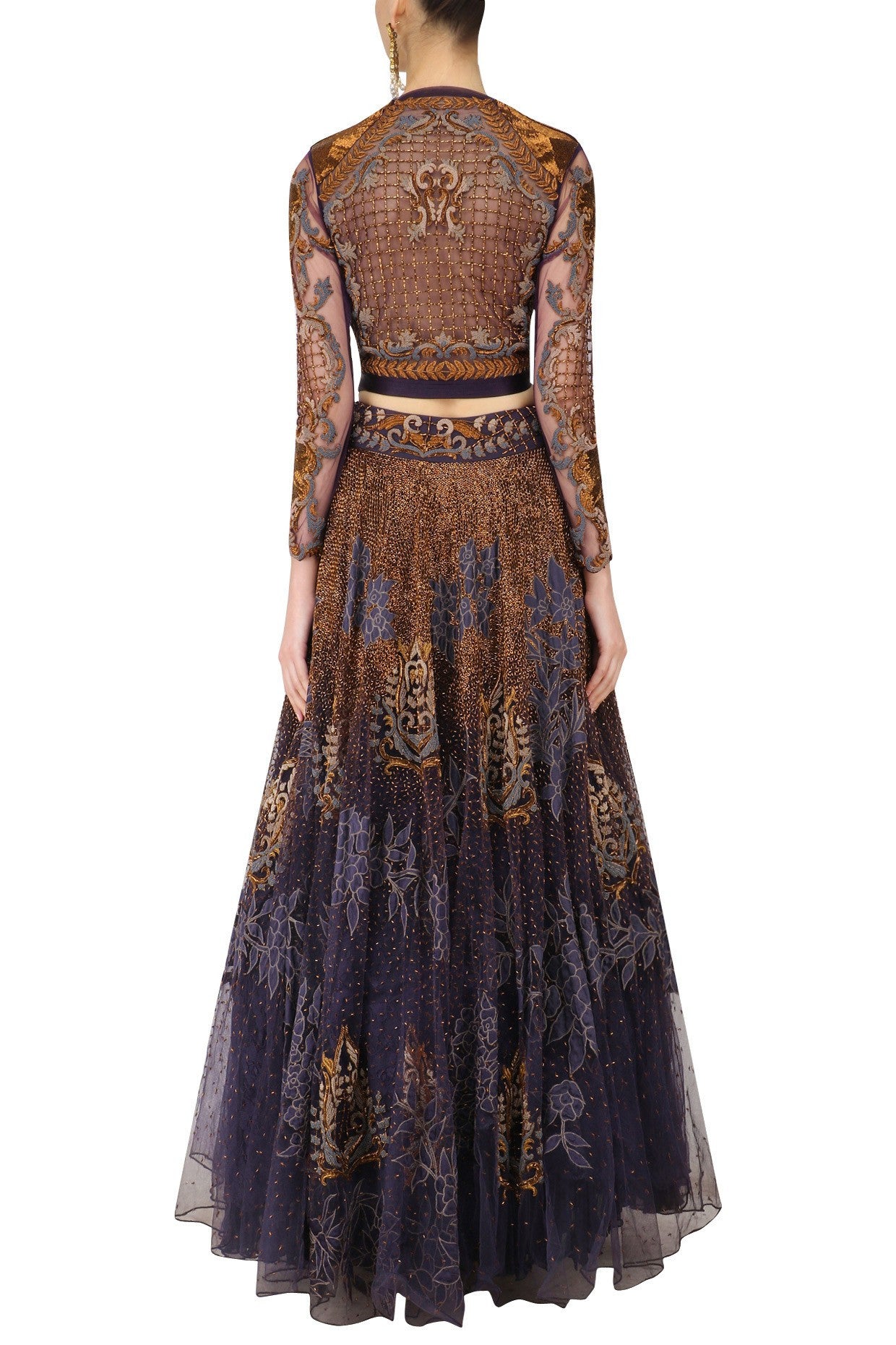 Voilet color Lehenga Choli