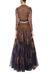 Voilet color Lehenga Choli