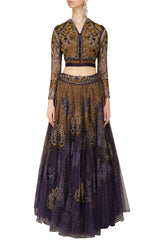 Voilet color Lehenga Choli